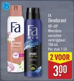 ALDI FA Deodorant aanbieding