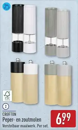 ALDI Crofton Peper en zoutmolen aanbieding