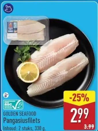 ALDI Golden seafood Pangasiusfilets aanbieding