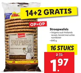 Lidl Stroopwafels 640g aanbieding