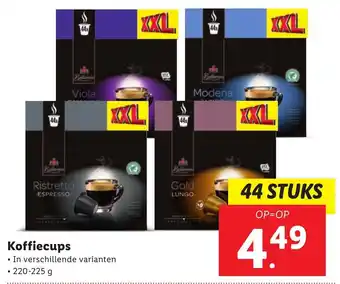 Lidl Koffiecups 220-225g aanbieding