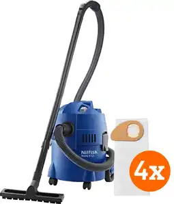 Coolblue Nilfisk Buddy II 12 + Nilfisk Stofzakken voor Buddy II (4x) aanbieding