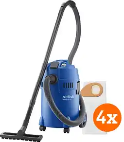 Coolblue Nilfisk Buddy II 18 T + Nilfisk Stofzakken voor Buddy II (4x) aanbieding