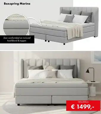 Woonsquare Boxspring Marina aanbieding