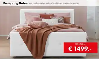 Woonsquare Boxspring Dubai aanbieding