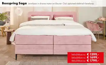 Woonsquare Boxspring Saga aanbieding