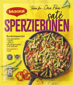 Albert Heijn Maggi Dagschotel sperziebonen saté aanbieding