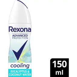 Albert Heijn Rexona Cooling eucalyptus & coconut water spray aanbieding