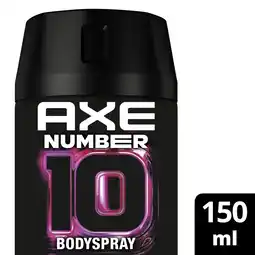 Albert Heijn Axe Number 10 deodorant bodyspray aanbieding