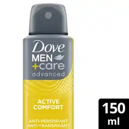 Albert Heijn Dove Men+care active comfort deodorant spray aanbieding