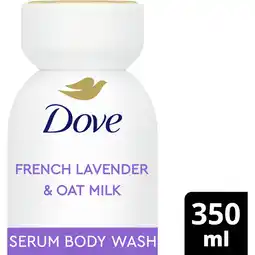 Albert Heijn Dove Body+mind lavender & oat milk body wash aanbieding