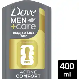 Albert Heijn Dove Men+care FIFA active comfort douchegel aanbieding