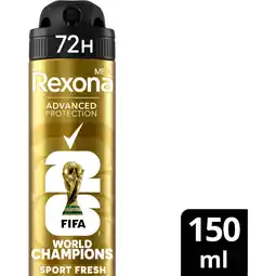 Albert Heijn Rexona Men FIFA limited collection spray aanbieding