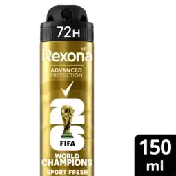 Albert Heijn Rexona Men FIFA limited collection spray aanbieding
