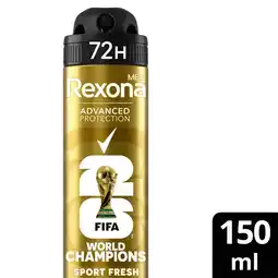 Albert Heijn Rexona Men FIFA limited collection spray aanbieding