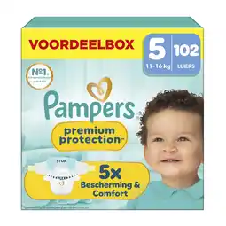 Albert Heijn Pampers Premium protection luiers maat 5 aanbieding