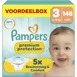 Albert Heijn Pampers Premium protection luiers maat 3 aanbieding