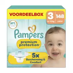Albert Heijn Pampers Premium protection luiers maat 3 aanbieding