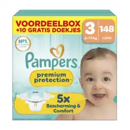 Albert Heijn Pampers Premium protection luiers maat 3 aanbieding