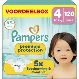 Albert Heijn Pampers Premium protection luiers maat 4 aanbieding
