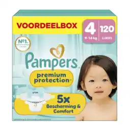 Albert Heijn Pampers Premium protection luiers maat 4 aanbieding