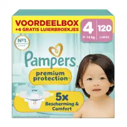 Albert Heijn Pampers Premium protection luiers maat 4 aanbieding