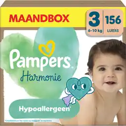 Albert Heijn Pampers Harmonie luiers maat 3 maandbox aanbieding