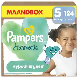 Albert Heijn Pampers Harmonie luiers maat 5 maandbox aanbieding