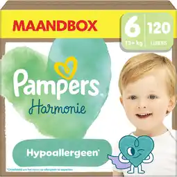 Albert Heijn Pampers Harmonie luiers maat 6 maandbox aanbieding