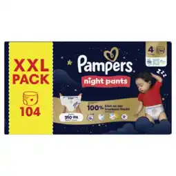 Albert Heijn Pampers Night pants maat 4 XXL pack aanbieding