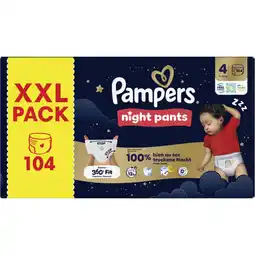 Albert Heijn Pampers Night pants maat 4 XXL pack aanbieding