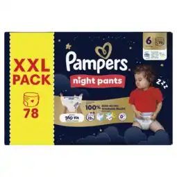 Albert Heijn Pampers Night pants maat 6 XXL pack aanbieding