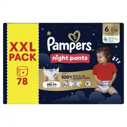 Albert Heijn Pampers Night pants maat 6 XXL pack aanbieding