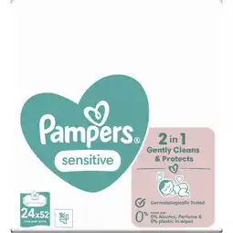 Albert Heijn Pampers Sensitive baby wipes 24-pack aanbieding