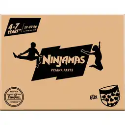 Albert Heijn Pampers Ninjamas pyjama pants hearts 4-7 years aanbieding