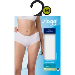 Albert Heijn Sloggi Pure comfort midi wit maat L aanbieding