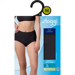 Albert Heijn Sloggi Pure comfort maxi zwart maat M aanbieding