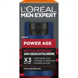 Albert Heijn L'Oréal Men Expert Power age revitaliserende gezichtscreme aanbieding