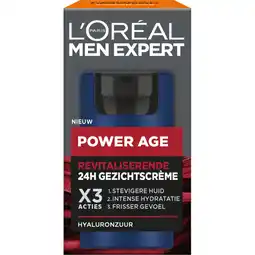 Albert Heijn L'Oréal Men Expert Power age revitaliserende gezichtscreme aanbieding