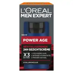 Albert Heijn L'Oréal Men Expert Power age revitaliserende gezichtscreme aanbieding