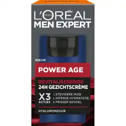 Albert Heijn L'Oréal Men Expert Power age revitaliserende gezichtscreme aanbieding