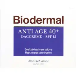 Albert Heijn Biodermal Anti-age 40+ dagcrème aanbieding