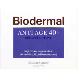 Albert Heijn Biodermal Anti-age 40+ nachtcrème aanbieding