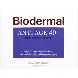 Albert Heijn Biodermal Anti-age 40+ nachtcrème aanbieding