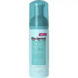 Albert Heijn Biodermal Pure balance skin renewing cleans mousse aanbieding