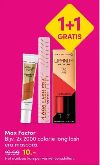 DA Max Factor aanbieding