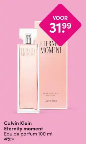 DA Calvin Klein Eternity Moment aanbieding