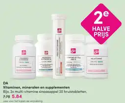 DA DA Vitaminen, mineralen en supplementen aanbieding