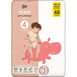 Albert Heijn Etos Maxi soft & protect luiers maat 4 aanbieding
