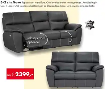 Woonsquare 3+2 zits Nova aanbieding